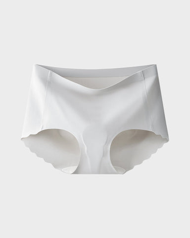 Seamless No Camel Toe Silk Antibacterial Gusset Panties (5 Pack)