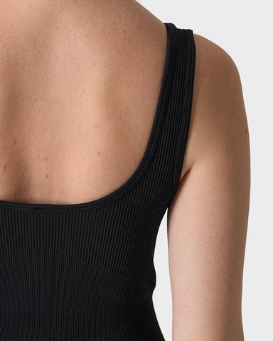 Seamless Square Neck Sculpting Sport Jumpsuit