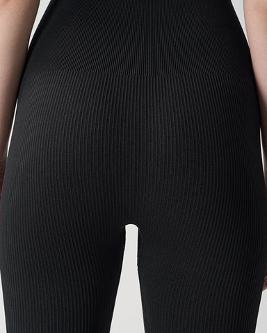Seamless Square Neck Sculpting Sport Jumpsuit