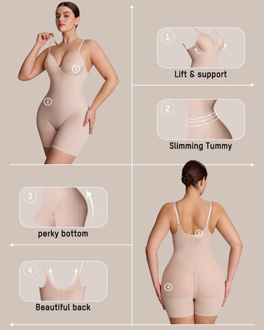 Seamless Full-Body Shaping Bodysuit