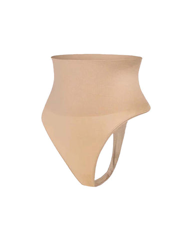Seamless High-Waisted Shaper Thong Panty（2pcs ）
