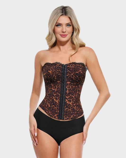 Sexy Leopard Shaping Corset Top with Tummy Control