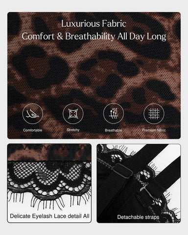 Sexy Leopard Shaping Corset Top with Tummy Control