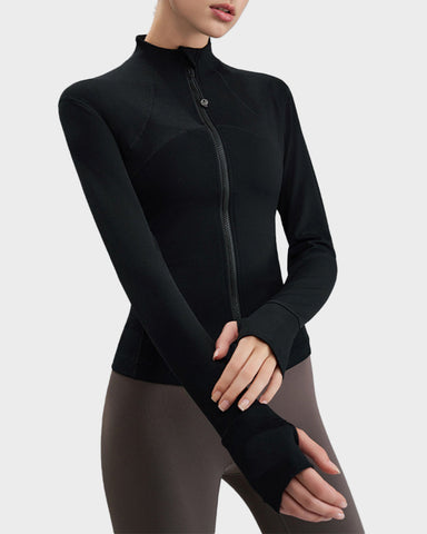Slim-Fit Streamline Activewear Jacket