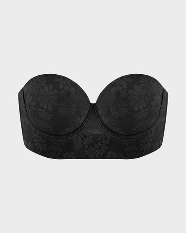 Smooth Lace Longline Strapless Underwire Bra