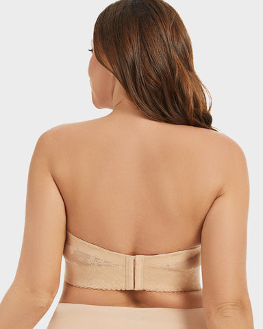 Smooth Lace Longline Strapless Underwire Bra