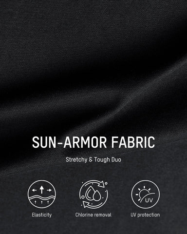 Sporty Color Block Side Slit Skirted Bikini Set