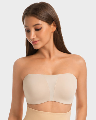 Strapless Anti-Slip Full Coverage Bandeau Bra