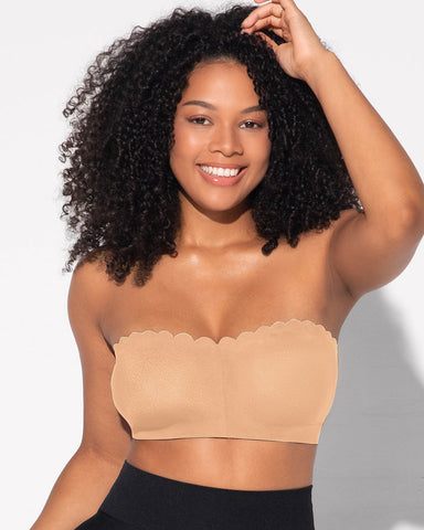 Strapless Front Closure Leopard Print Bra