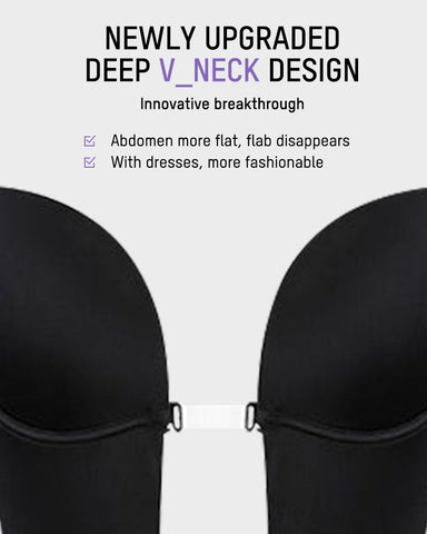 Strapless U Plunge Thong Bodysuit