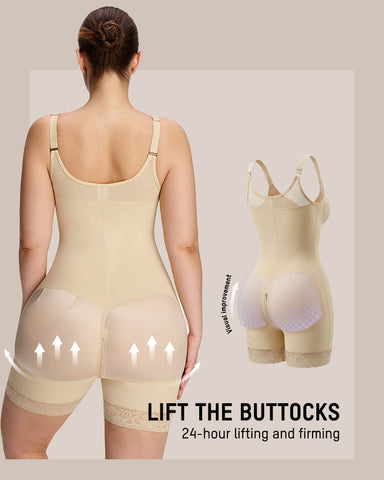 Tummy Control Butt Lifter Shaper with Zipper Crotch Fajas Colombianas