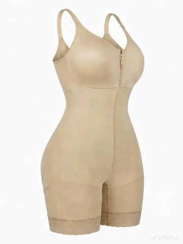 Tummy Control Butt Lifter Shaper with Zipper Crotch Fajas Colombianas