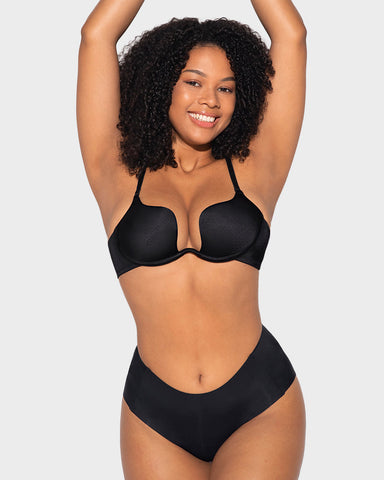 U-Shaped Backless Bra with Lift