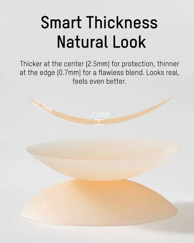 Ultra-Thin Invisible Adhesive Silicone Nipple Covers (2 Pairs)