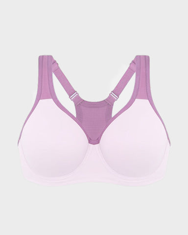 Unlined External Underwire Full Coverage Sports Bra