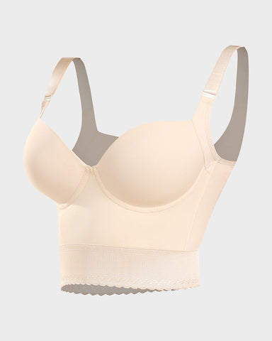 Built-In Shapewear Longline Push-Up Bra