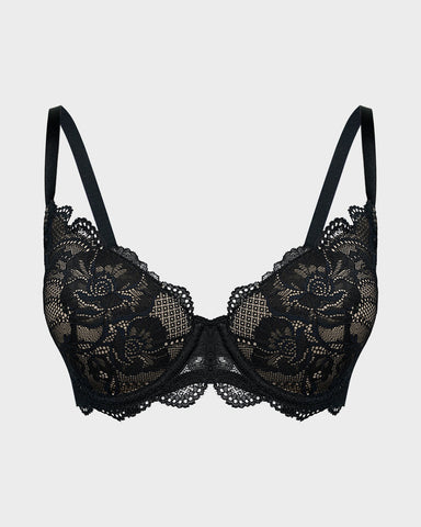 Lace Full Coverage Push Up Bra
